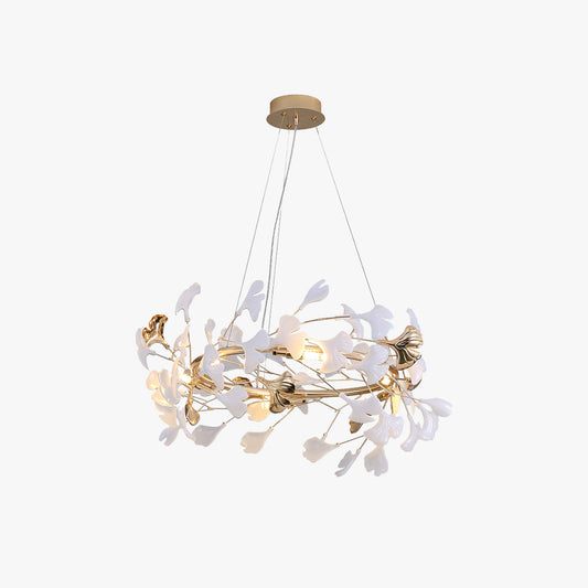 Jarn Hanglamp Blad/Multi Modern Metaal/Porselein Goud/Wit Woonkamer
