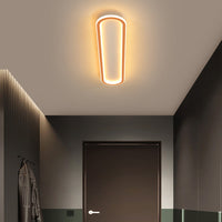 Arisha Plafondlamp Rechthoekig Zwart/Goud Slaap-/Woonkamer
