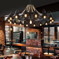 Epoch Vintage Industriële Touw Chandelier Woonkamer