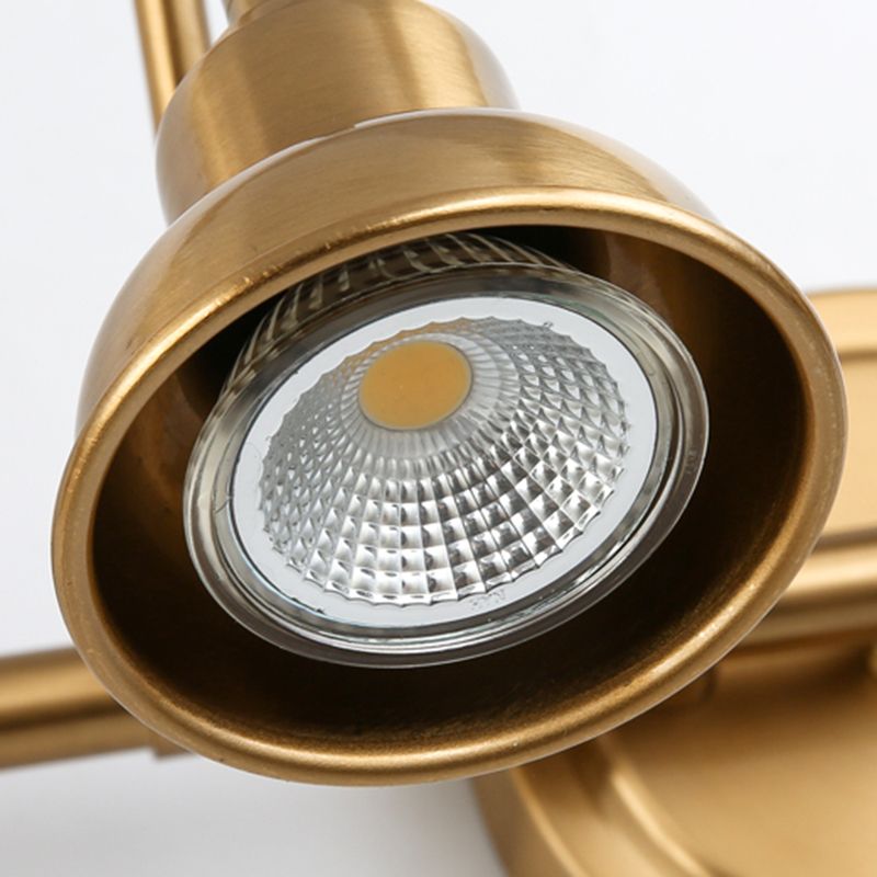 Tiffany Vintage Ronde Boog Wandlamp, Goud, Slaapkamer