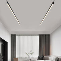 Arisha Plafondlamp Lineair Modern LED Zwart Woonkamer Metaal