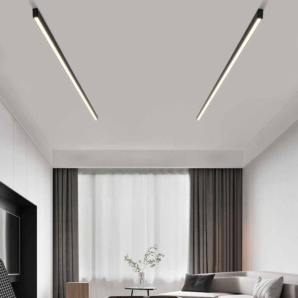 Arisha Plafondlamp Lineair Modern LED Zwart Woonkamer Metaal