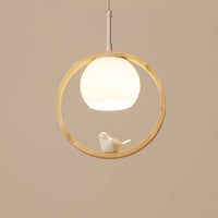 Alixor Hanglamp Rond Noordisch. Hout/Metaal. Hout. Slaapkamer