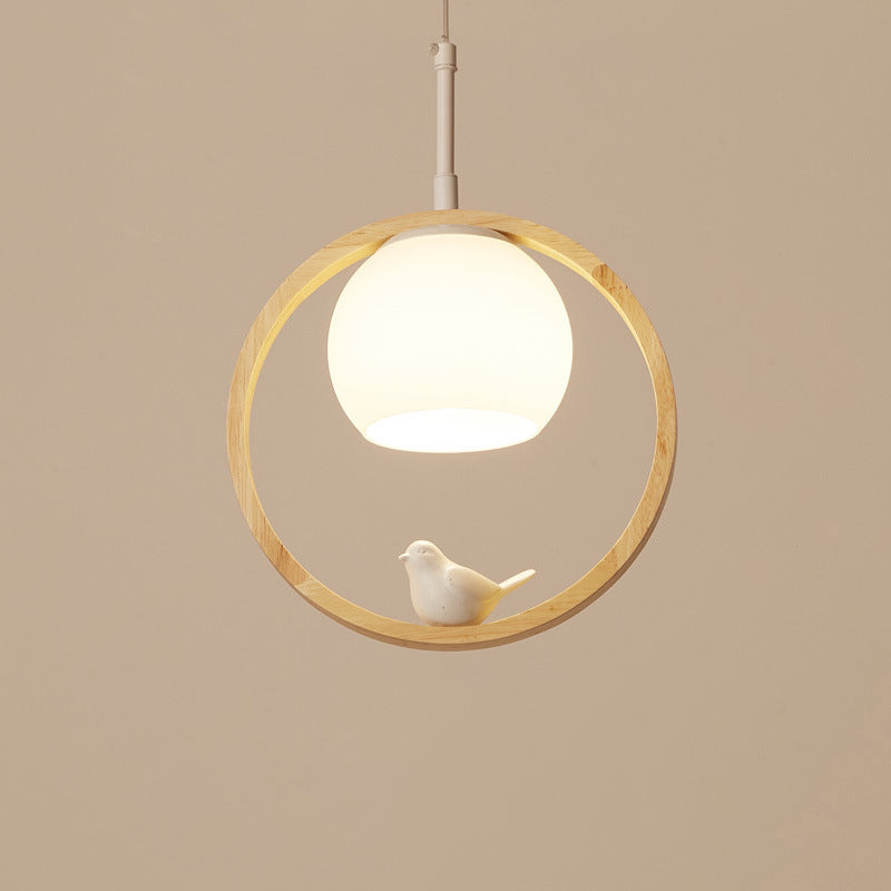 Alixor Hanglamp Rond Noordisch. Hout/Metaal. Hout. Slaapkamer