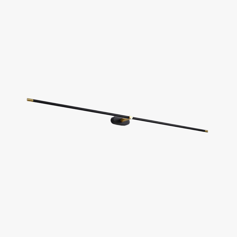 Ivox Minimalistische Wandlamp Goud & Zwart