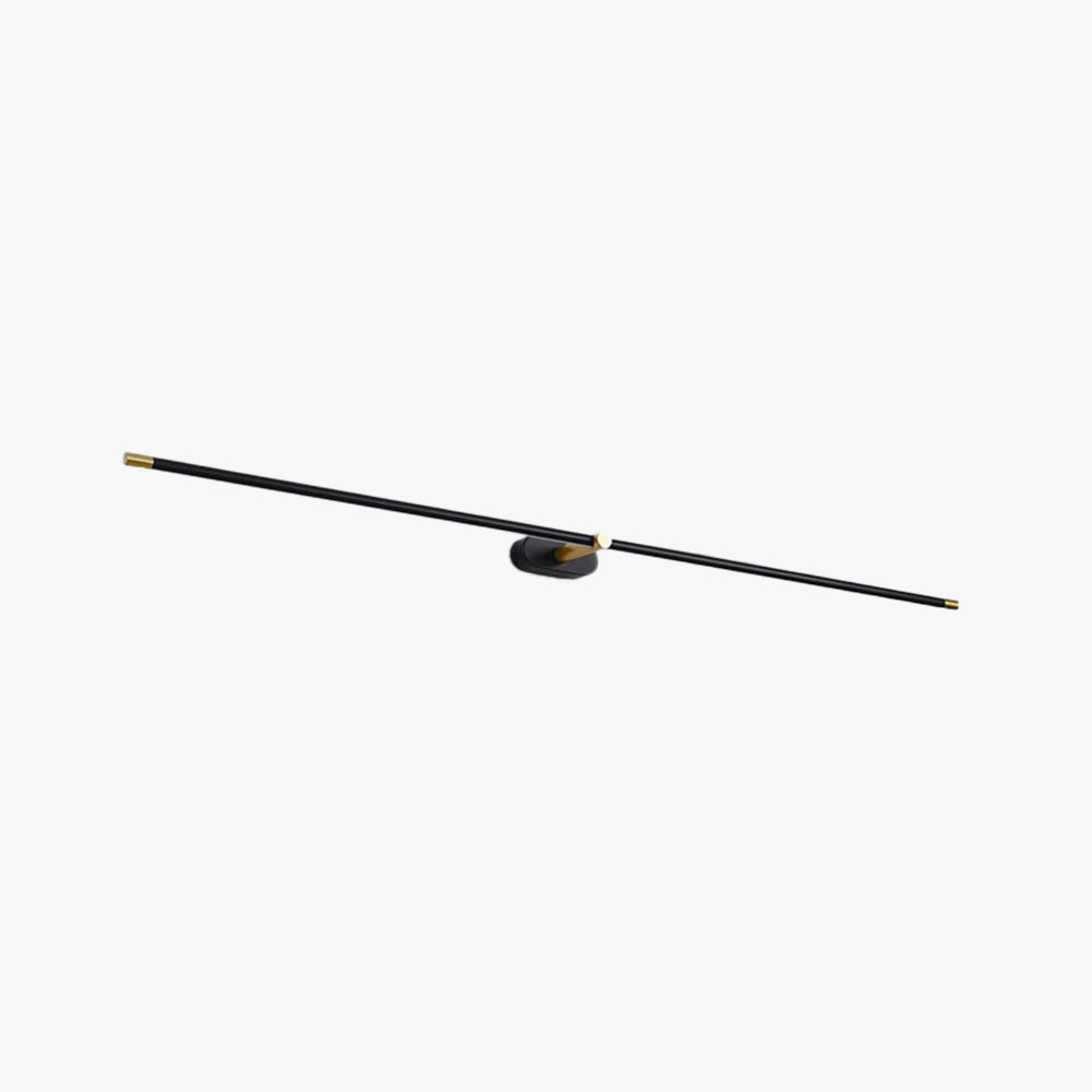 Ivox Minimalistische Lineaire Wandlamp Goud&Zwart
