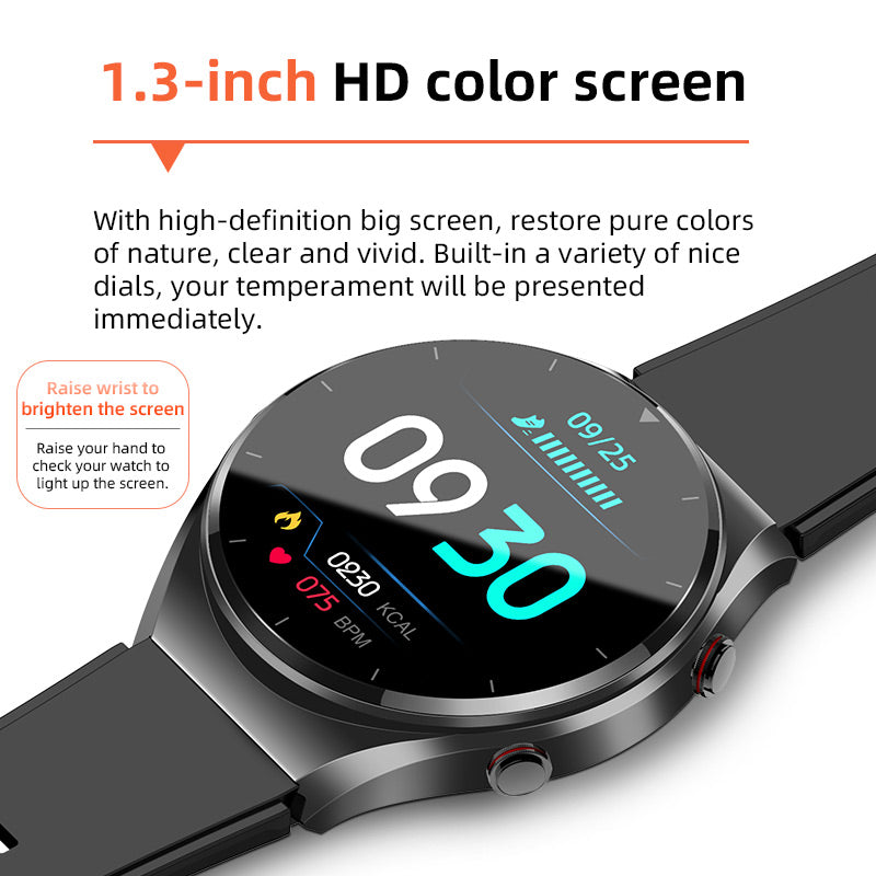 One-Click Bloedglucose|Bloedglucose Bloeddruk ECG|ECG HRV Hartslagmonitor Gezondheids Smartwatch