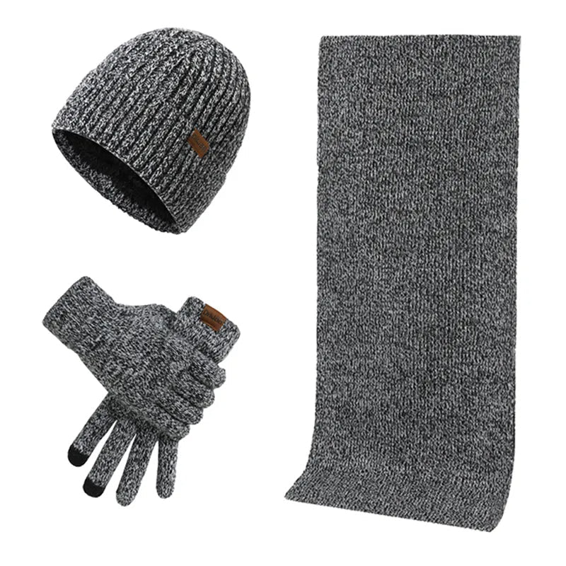 Matt - Casual winterset met muts, sjaal en handschoenen voor mannen