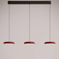 Aria Moderne Minimalistische Hanglamp Rood Zwart Zilver Metaal Slaapkamer