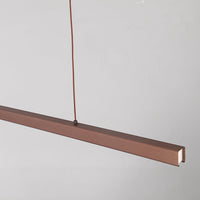 Arisha Moderne LED Hanglamp Lineair Zwart/Bruin Eetkamer Metaal