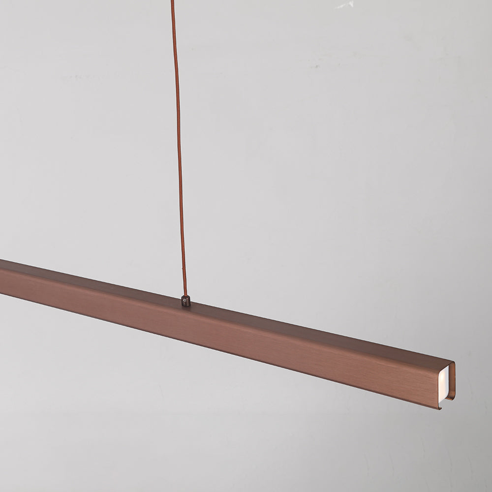 Arisha Moderne LED Hanglamp Lineair Zwart/Bruin Eetkamer Metaal