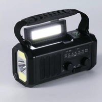 10.000mAh Noodradio – Zonne-energie, Handcrank & Powerbank in Eén