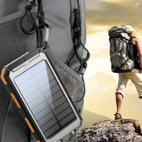 Zonnebatterij van 10.000mAh – Noodvoeding, Regen of Zon