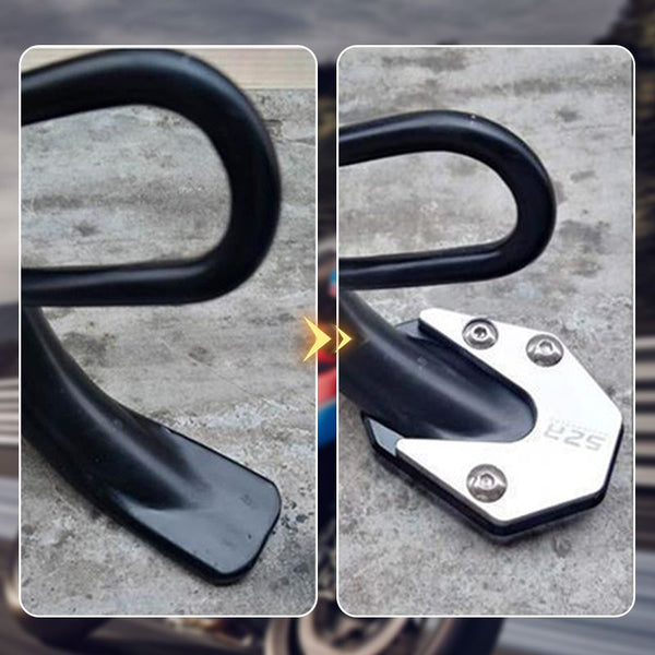 Motorfiets kickstand voet zijkant stand uitbreiding pad