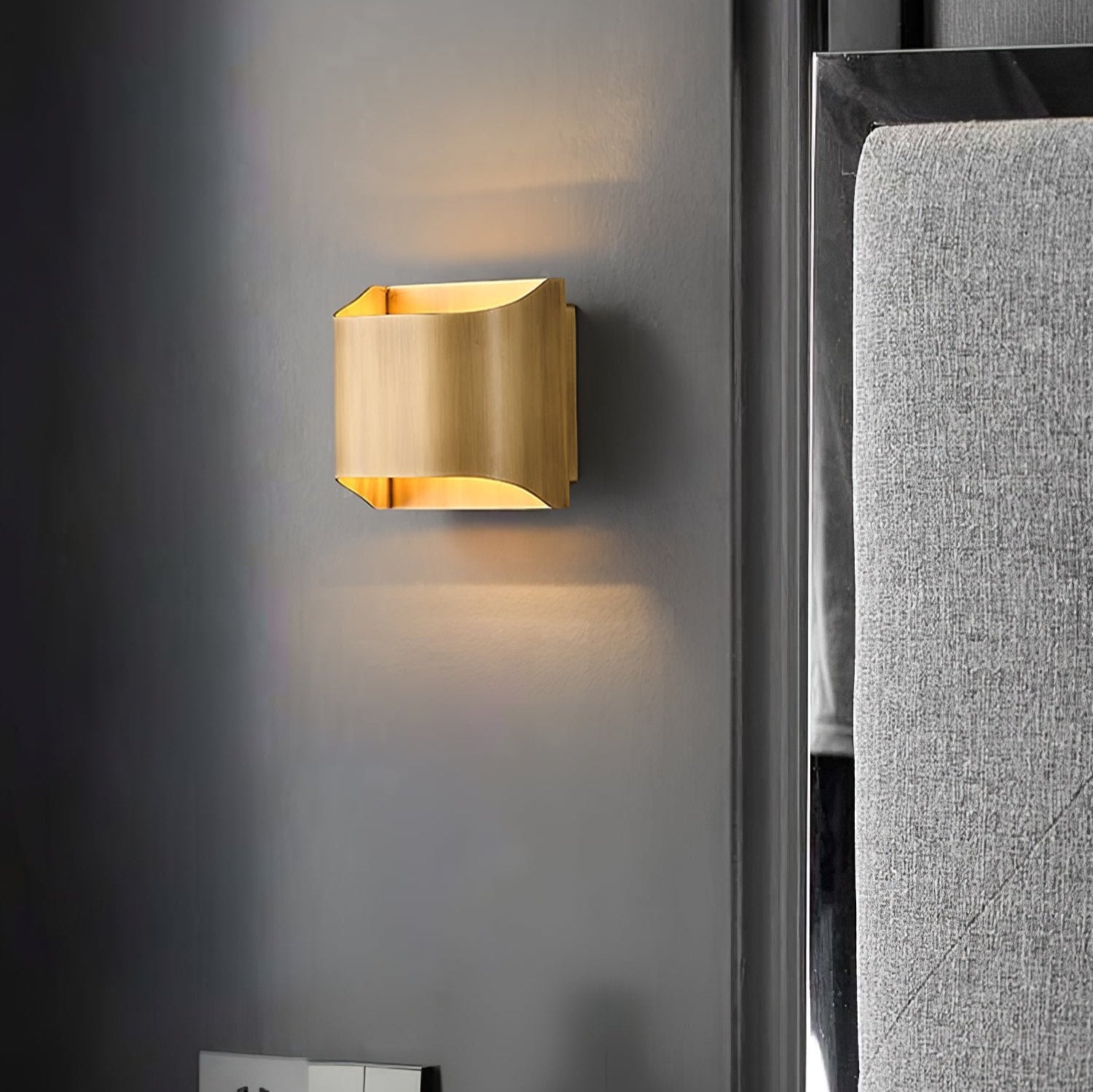 Hardy Wandlamp Kunst Nordic in Messing