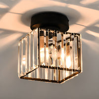Skanto | Kristallen Glas Hanglamp – Messing en Compact Ontwerp