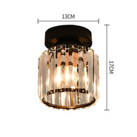 Skanto | Kristallen Glas Hanglamp – Messing en Compact Ontwerp