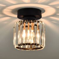 Skanto | Kristallen Glas Hanglamp – Messing en Compact Ontwerp