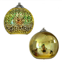 Moderne creatieve 3D kleurrijke vuurwerk glas 1-lamp koepel hanglamp