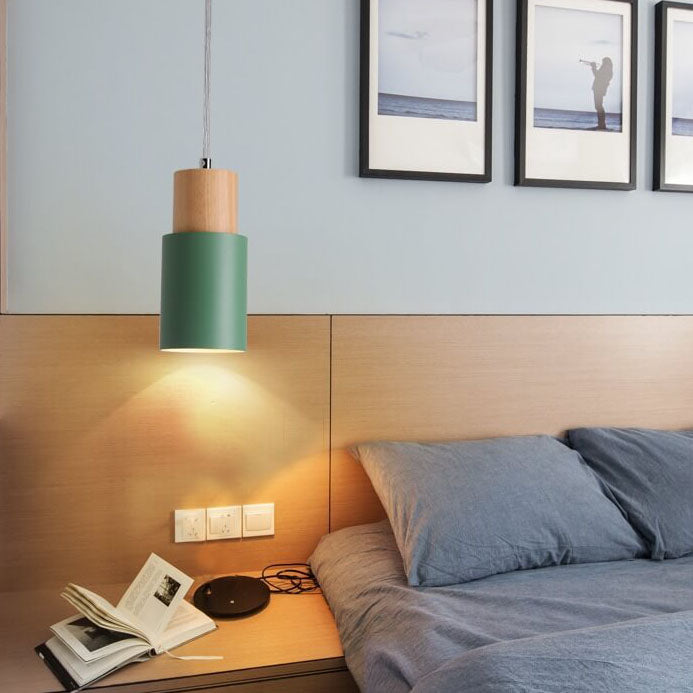Metaal Houten Hanglamp | Modern Industrieel Ontwerp