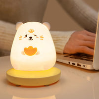 Dier-LED-nachtlamp | Schattig siliciumontwerp | Ingebouwde LED