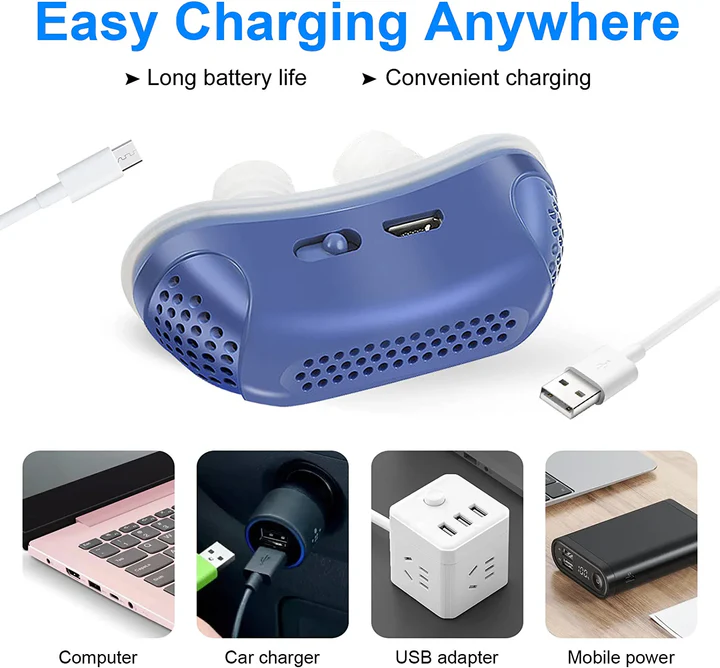 Micro CPAP Slaapapneu-apparaat voor Reizen & Anti-Snurken - CPAP-Alternatief