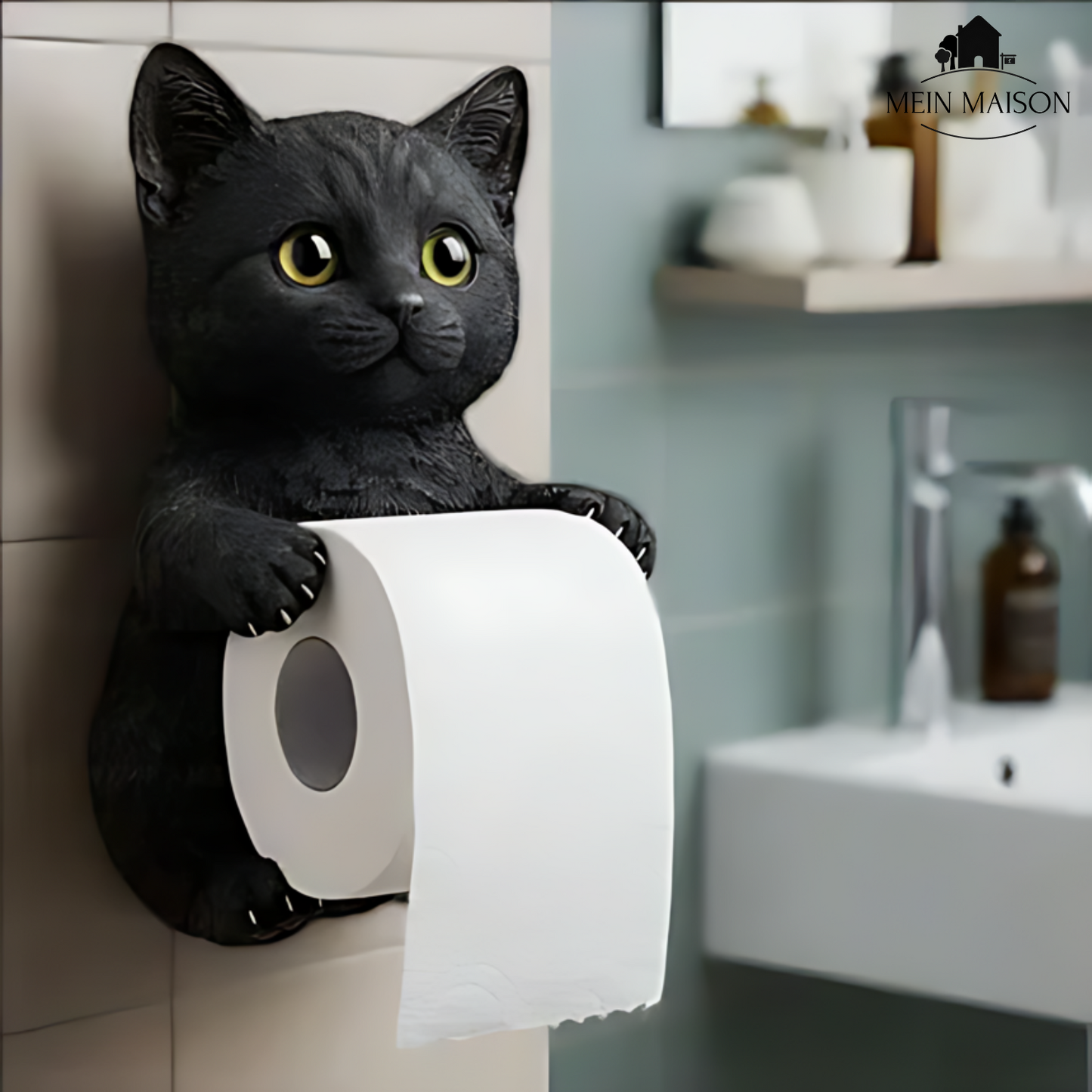 PurrRoll – De charmante katten-toiletrolhouder!