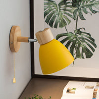Moderne Minimalistische Houten Kegel LED Wandlamp | 1-Licht