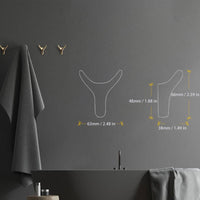 Hoornen Wandhaak Wanddecoratie