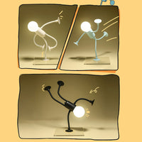 Buigbare nachtlamp met speelse design voor gezellige avonden
