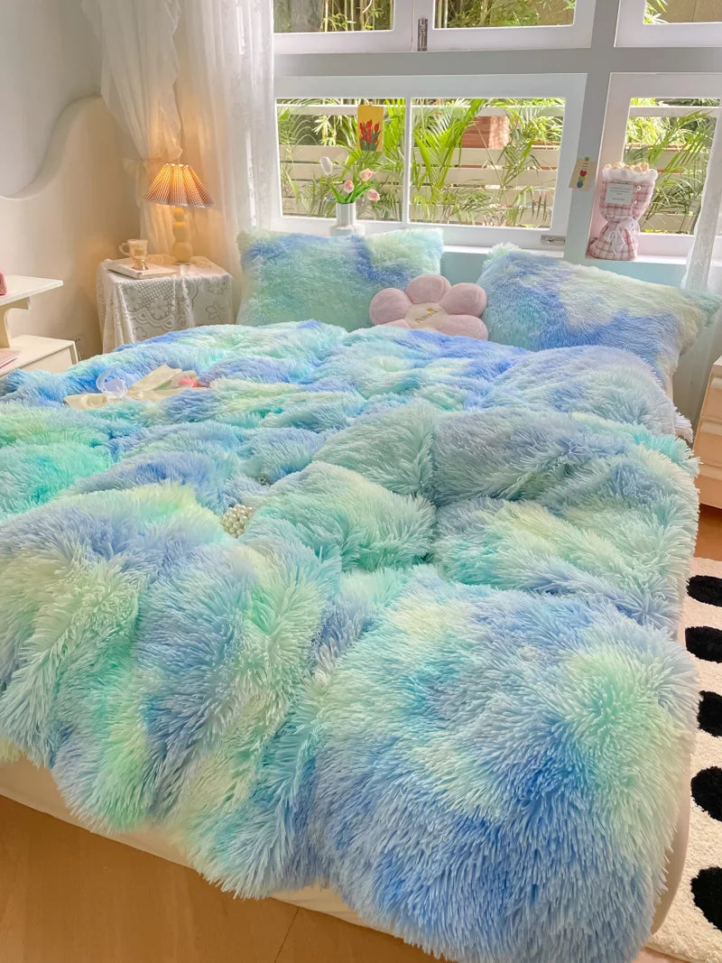 Snoepkleurige Zachte Dekbedovertrek - FluffCandy