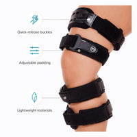 Brehn | Medische OA-ontlastingsknieschijf | Unicompartimentele artrose-orthese | Varus/Valgus-correctie & ROM-controle | Mediale & Laterale ontlasting | Instelbare bewegingshoek