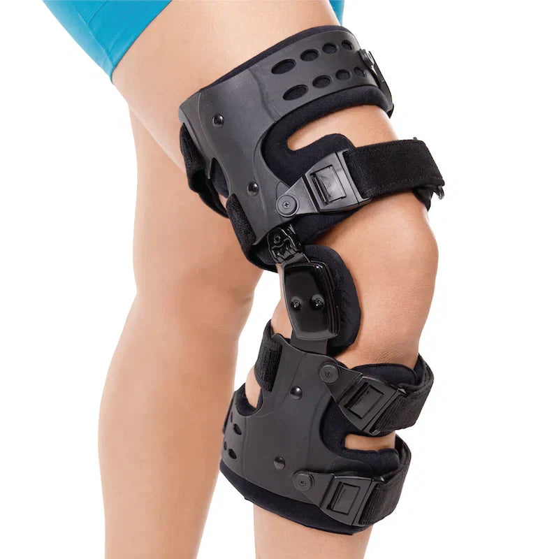 Brehn | Medische OA-ontlastingsknieschijf | Unicompartimentele artrose-orthese | Varus/Valgus-correctie & ROM-controle | Mediale & Laterale ontlasting | Instelbare bewegingshoek