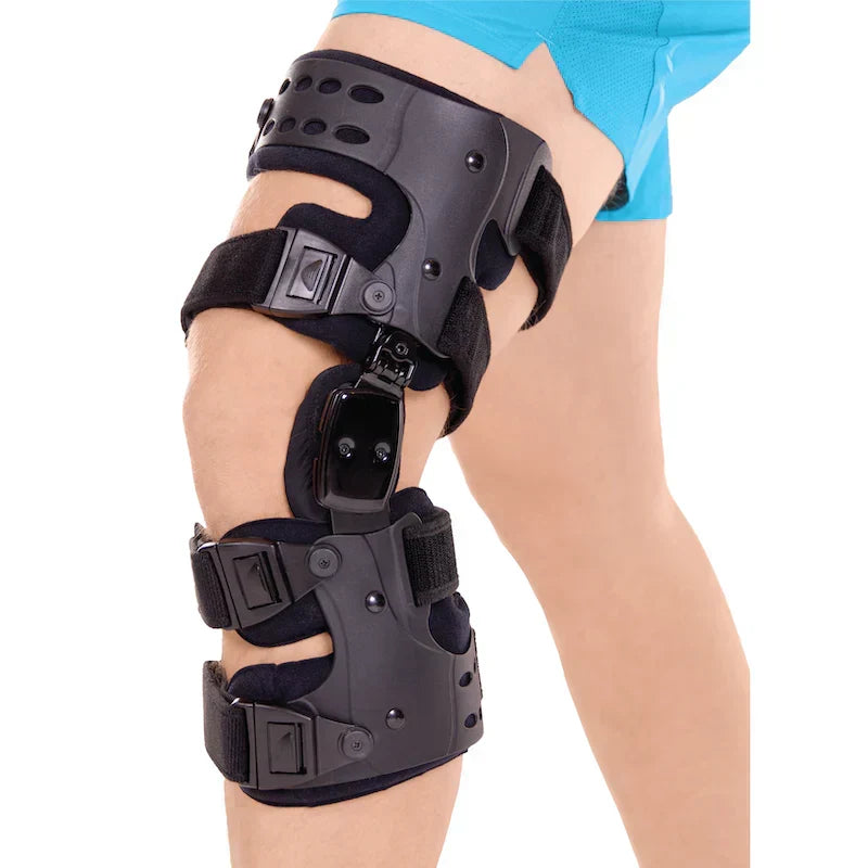 Brehn | Medische OA-ontlastingsknieschijf | Unicompartimentele artrose-orthese | Varus/Valgus-correctie & ROM-controle | Mediale & Laterale ontlasting | Instelbare bewegingshoek