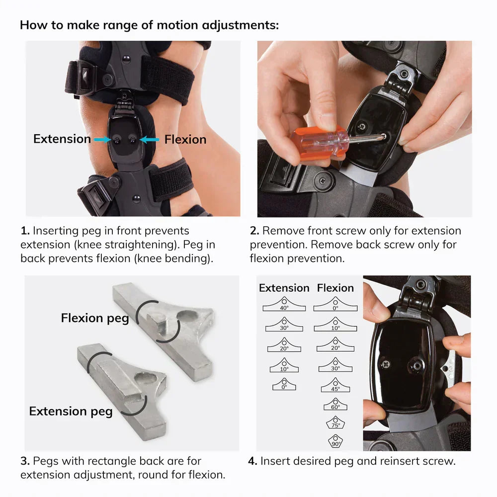 Brehn | Medische OA-ontlastingsknieschijf | Unicompartimentele artrose-orthese | Varus/Valgus-correctie & ROM-controle | Mediale & Laterale ontlasting | Instelbare bewegingshoek