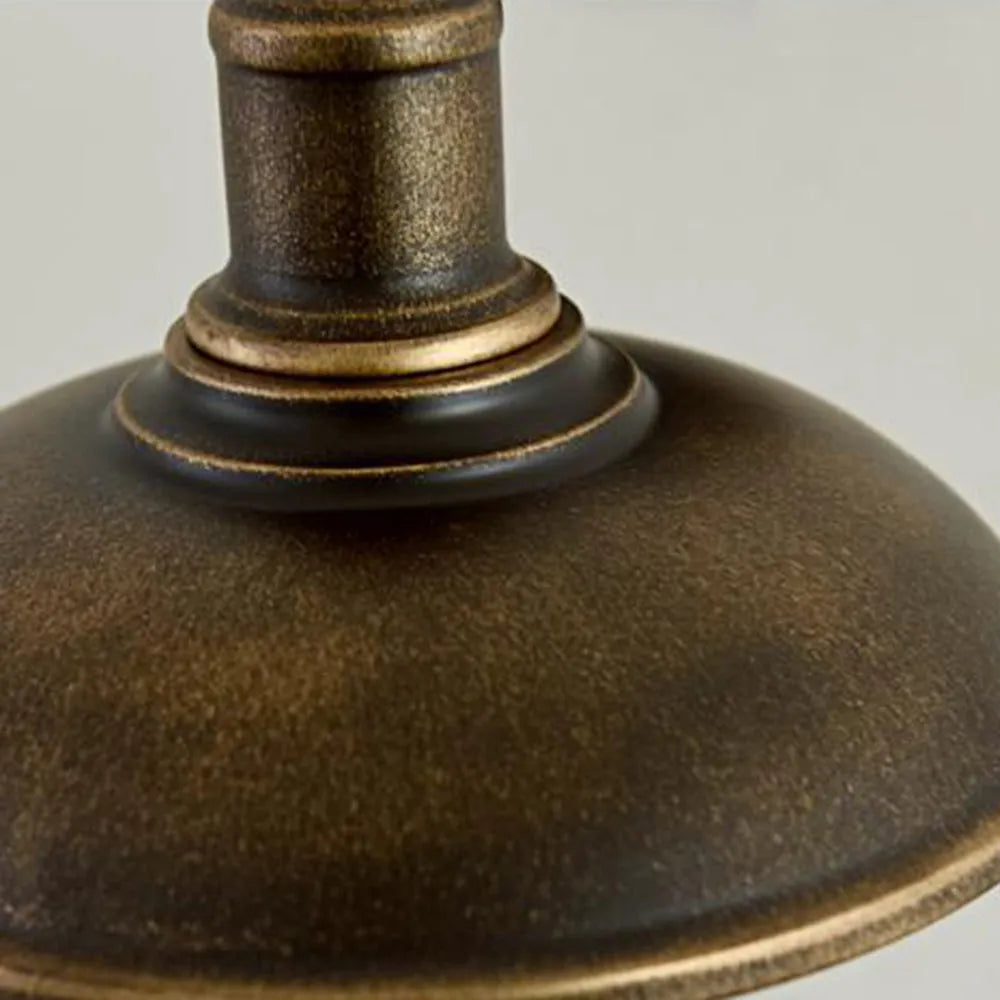 Ray Rustieke Komvormige Metalen Wandlamp, Antiek Messing
