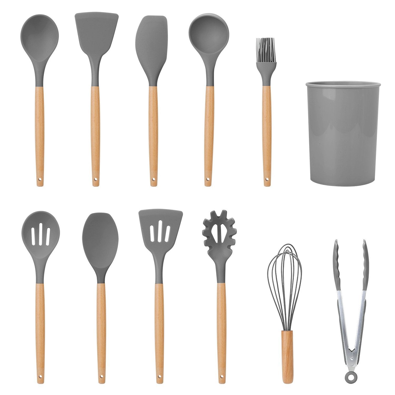 11-Delt: Silikon Keukenhulpmiddelen Set