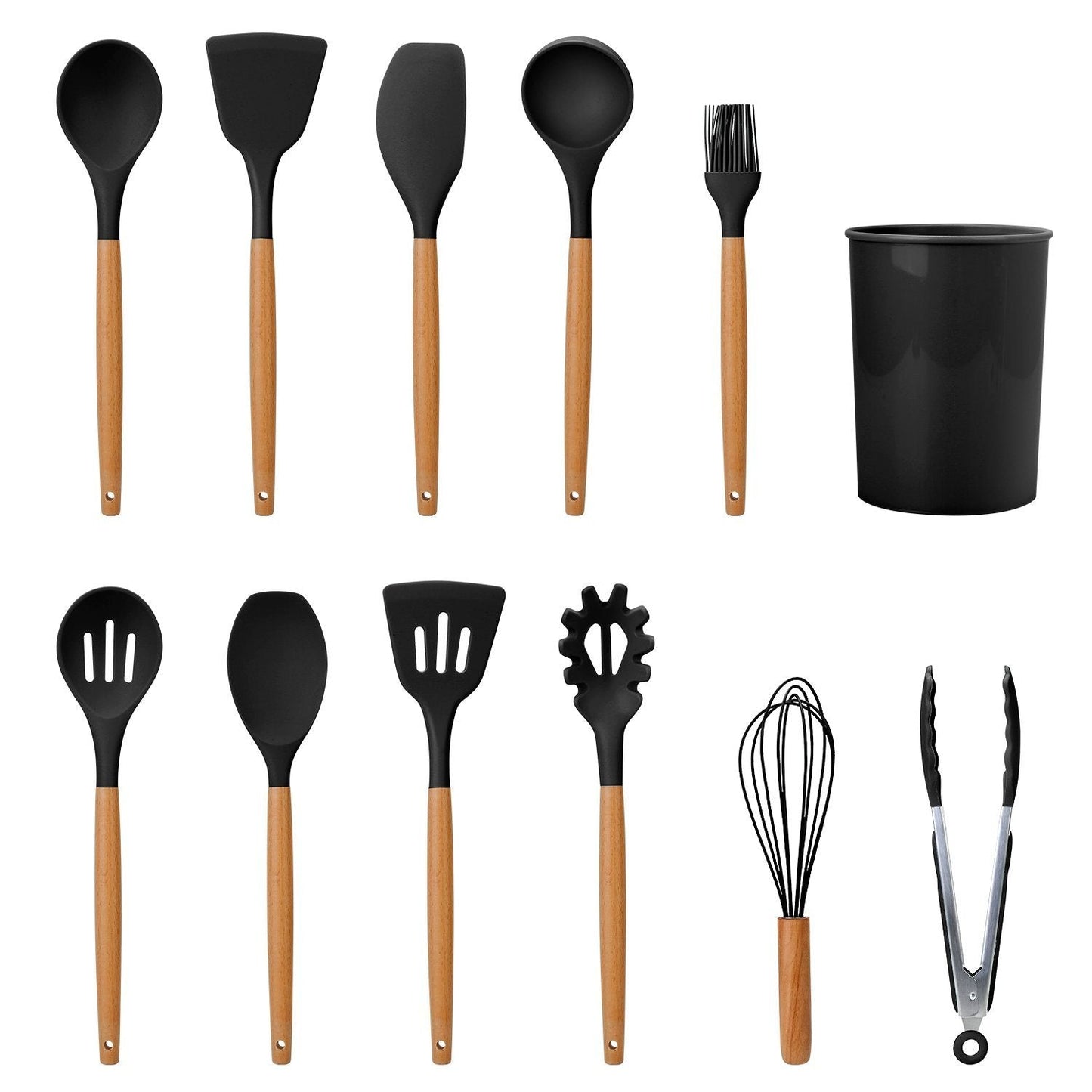 11-Delt: Silikon Keukenhulpmiddelen Set