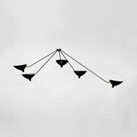 Metaal Duckbill Hanglamp Post Modern 2/3/5 Lichten Zwarte Woonkamer Chandelier Licht