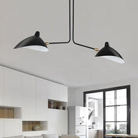 Metaal Duckbill Hanglamp Post Modern 2/3/5 Lichten Zwarte Woonkamer Chandelier Licht