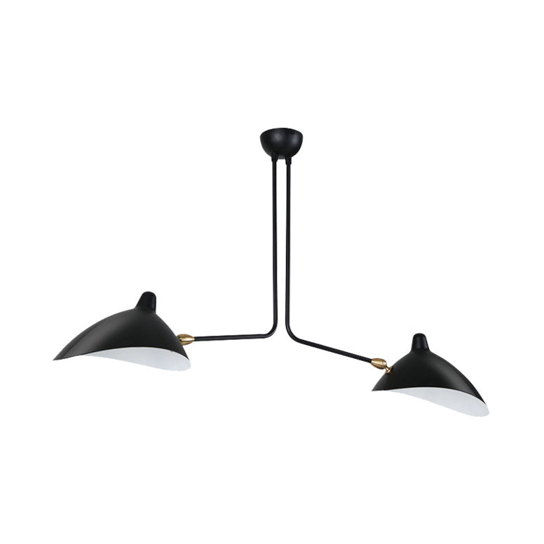 Metaal Duckbill Hanglamp Post Modern 2/3/5 Lichten Zwarte Woonkamer Chandelier Licht