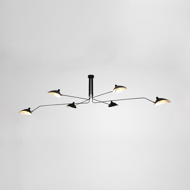 Metaal Duckbill Hanglamp Post Modern 2/3/5 Lichten Zwarte Woonkamer Chandelier Licht