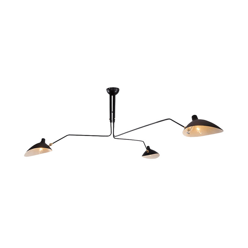 Metaal Duckbill Hanglamp Post Modern 2/3/5 Lichten Zwarte Woonkamer Chandelier Licht