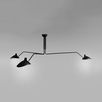 Metaal Duckbill Hanglamp Post Modern 2/3/5 Lichten Zwarte Woonkamer Chandelier Licht
