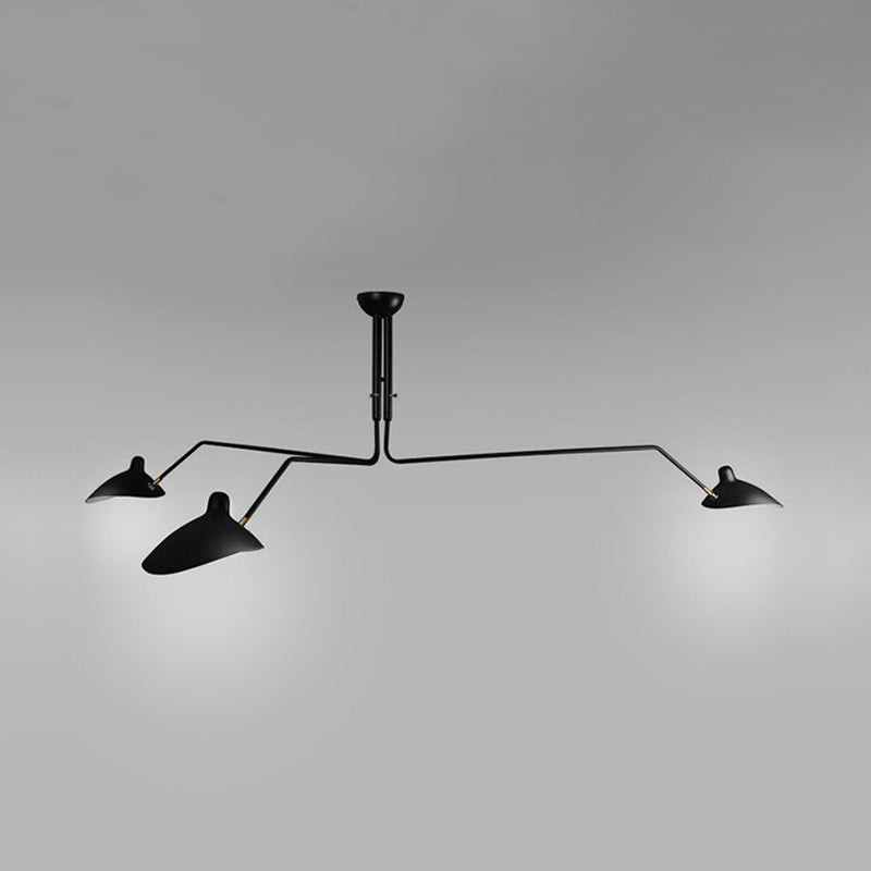 Metaal Duckbill Hanglamp Post Modern 2/3/5 Lichten Zwarte Woonkamer Chandelier Licht