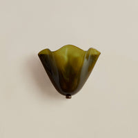Retro Geelglasrok Schelp Wandlamp LED 1-lamp