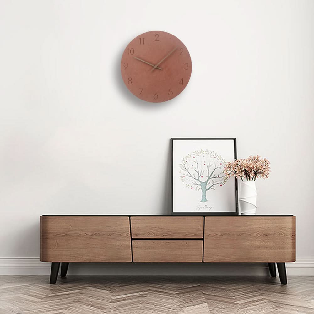 NordWhisper Wandklok – Geluidsloze wandklok in Scandinavische stijl voor moderne ruimtes
