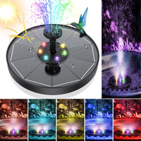 Zonnefonteinpomp met LED-verlichting Buitenwaterfunctie