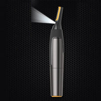 Professionele Ultradunne Precisietrimmer | Titanium Roestvrijstalen Bladen | Ingebouwde LED-Lamp | Micro-Oscillatie Technologie | Voor Neus, Oren & Contouren