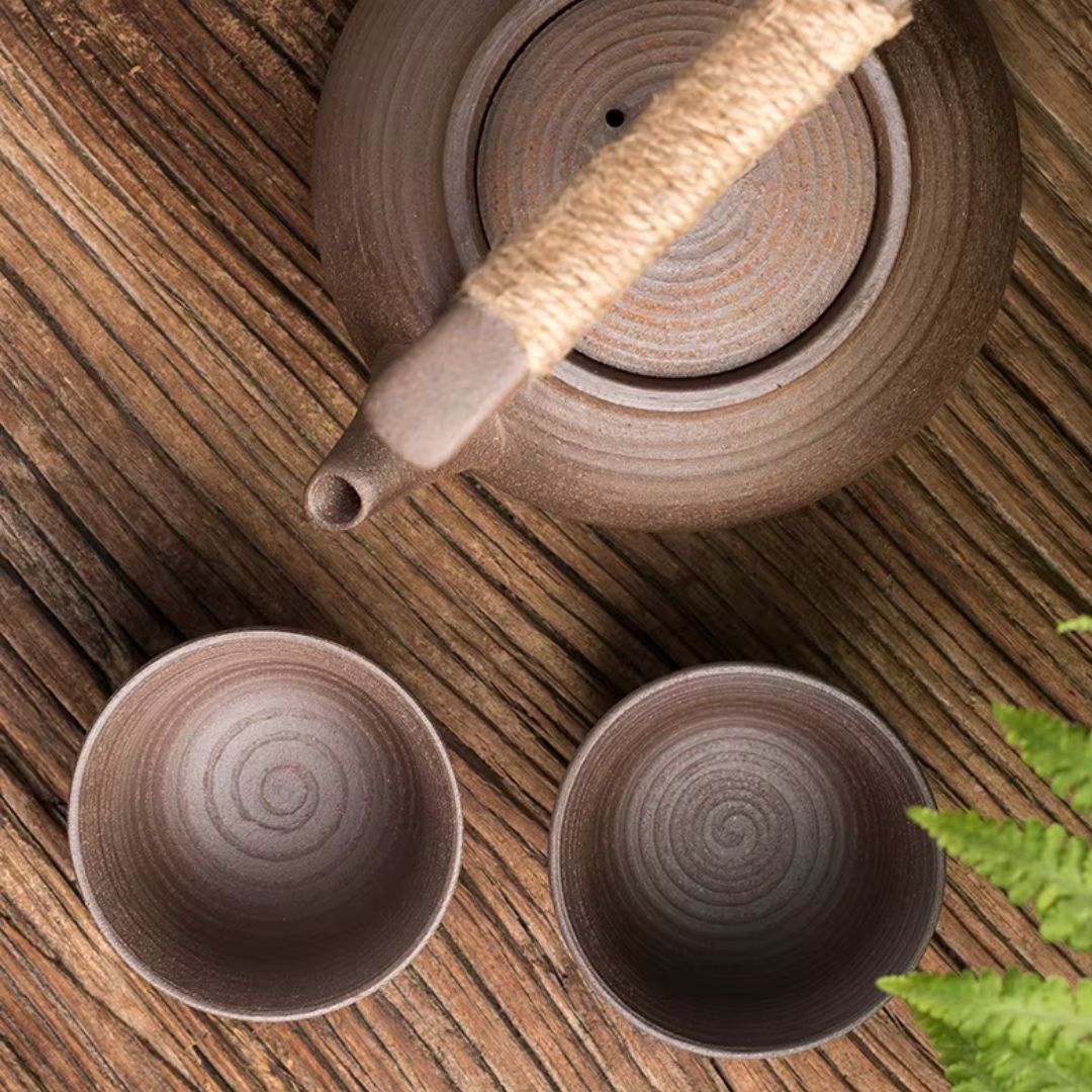 Keramische Theepot met Warmhouder voor Ontspannen Theemomenten Thuis